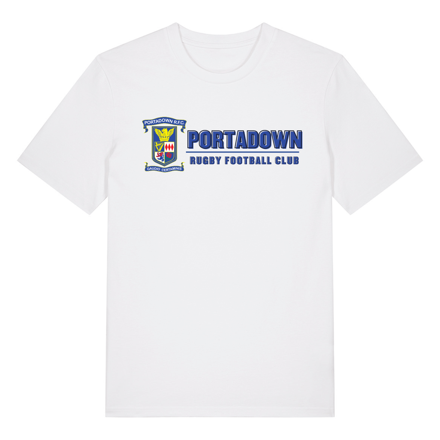 Portadown Rugby Club - Cotton Logo Tee - White - Stash Inc. - Stash Shop