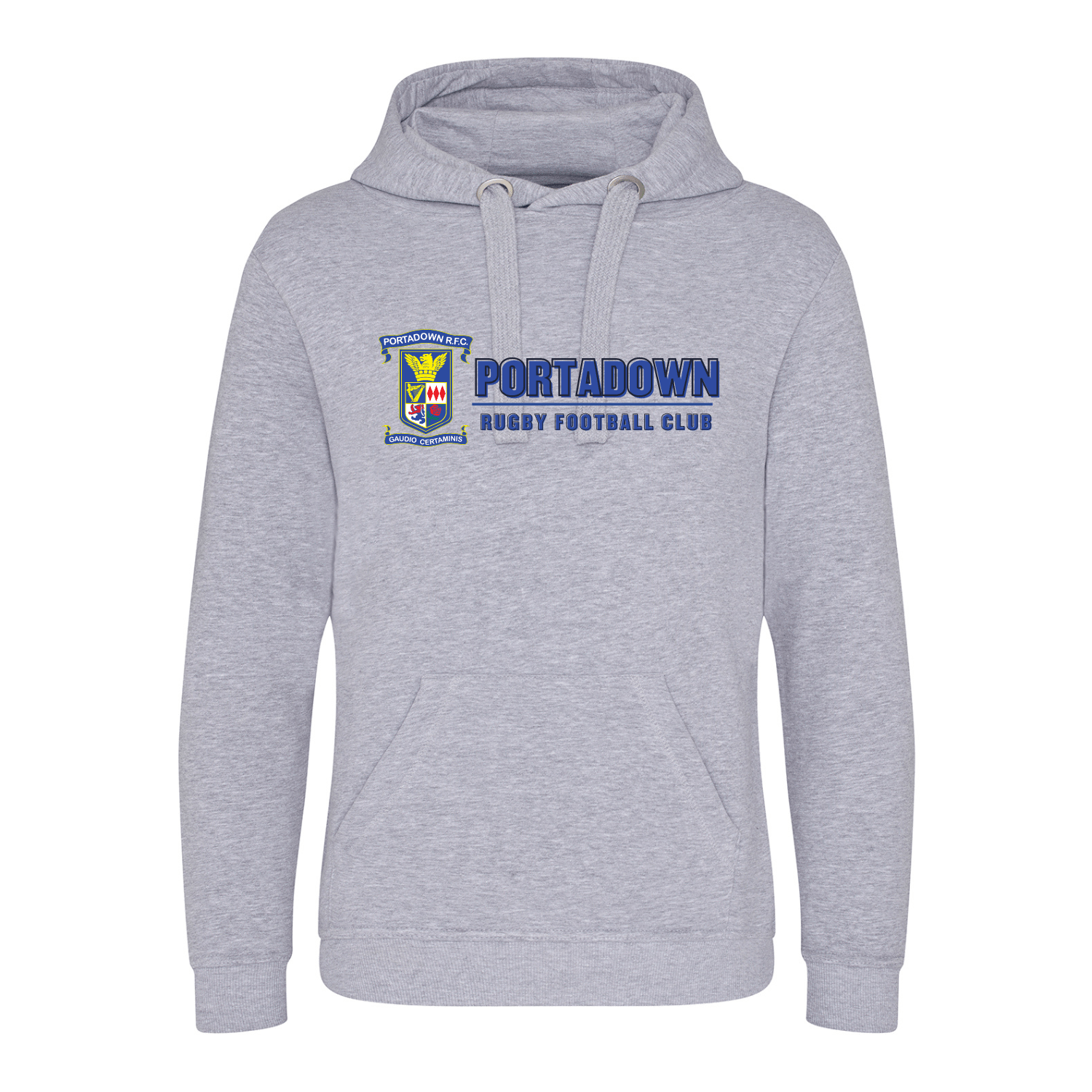 Portadown Rugby Club - Logo Hoody - Grey - Stash Inc. - Stash Shop