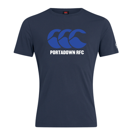 Portadown Rugby Club - Plain Tee - Navy - Canterbury - Stash Shop