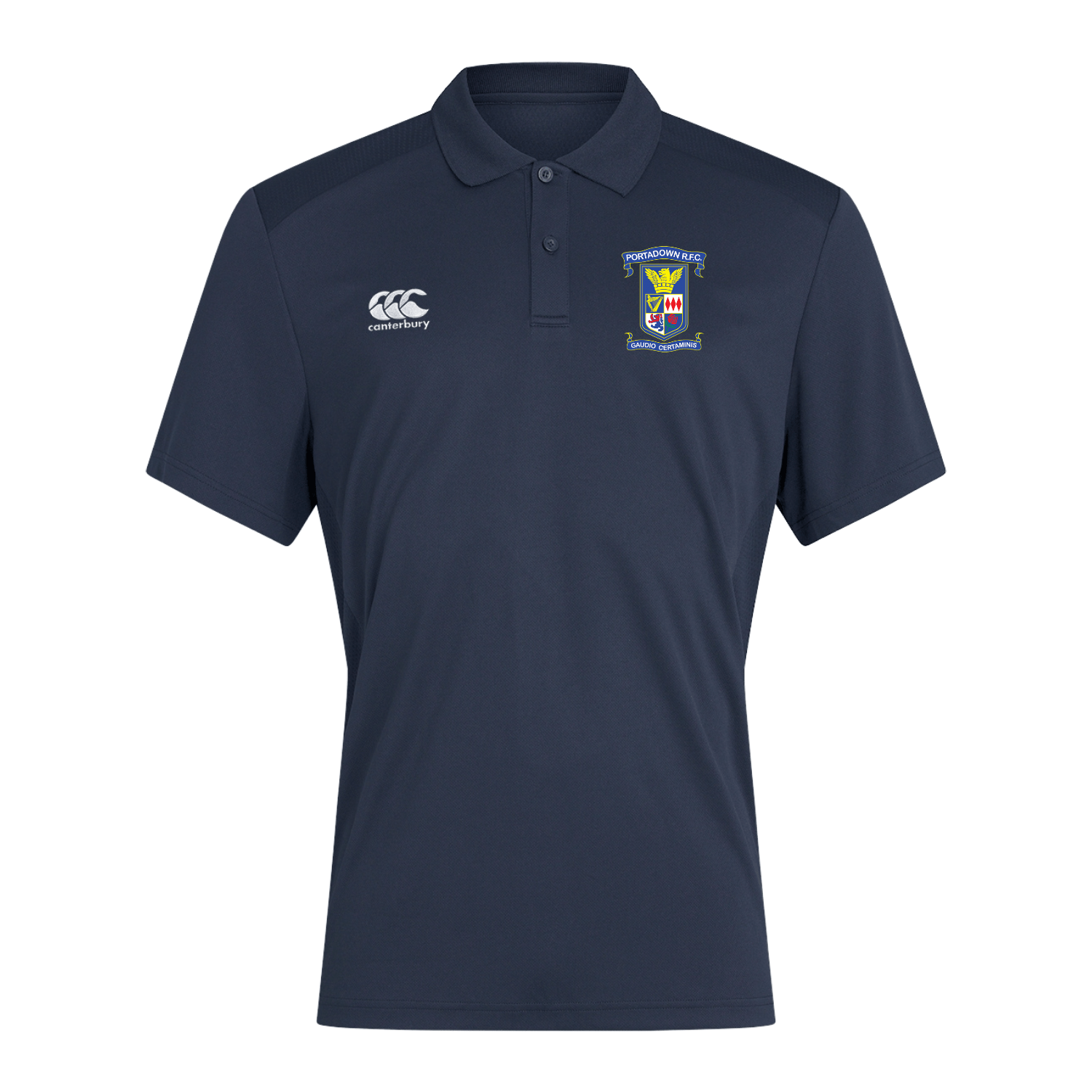 Portadown Rugby Club - Poly Polo - Navy - Canterbury - Stash Shop