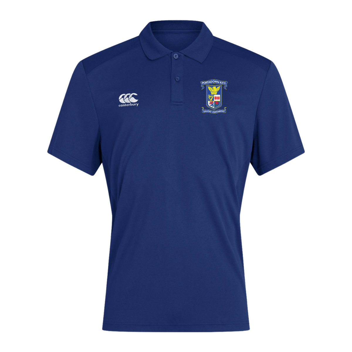Portadown Rugby Club - Poly Polo - Royal - Canterbury - Stash Shop
