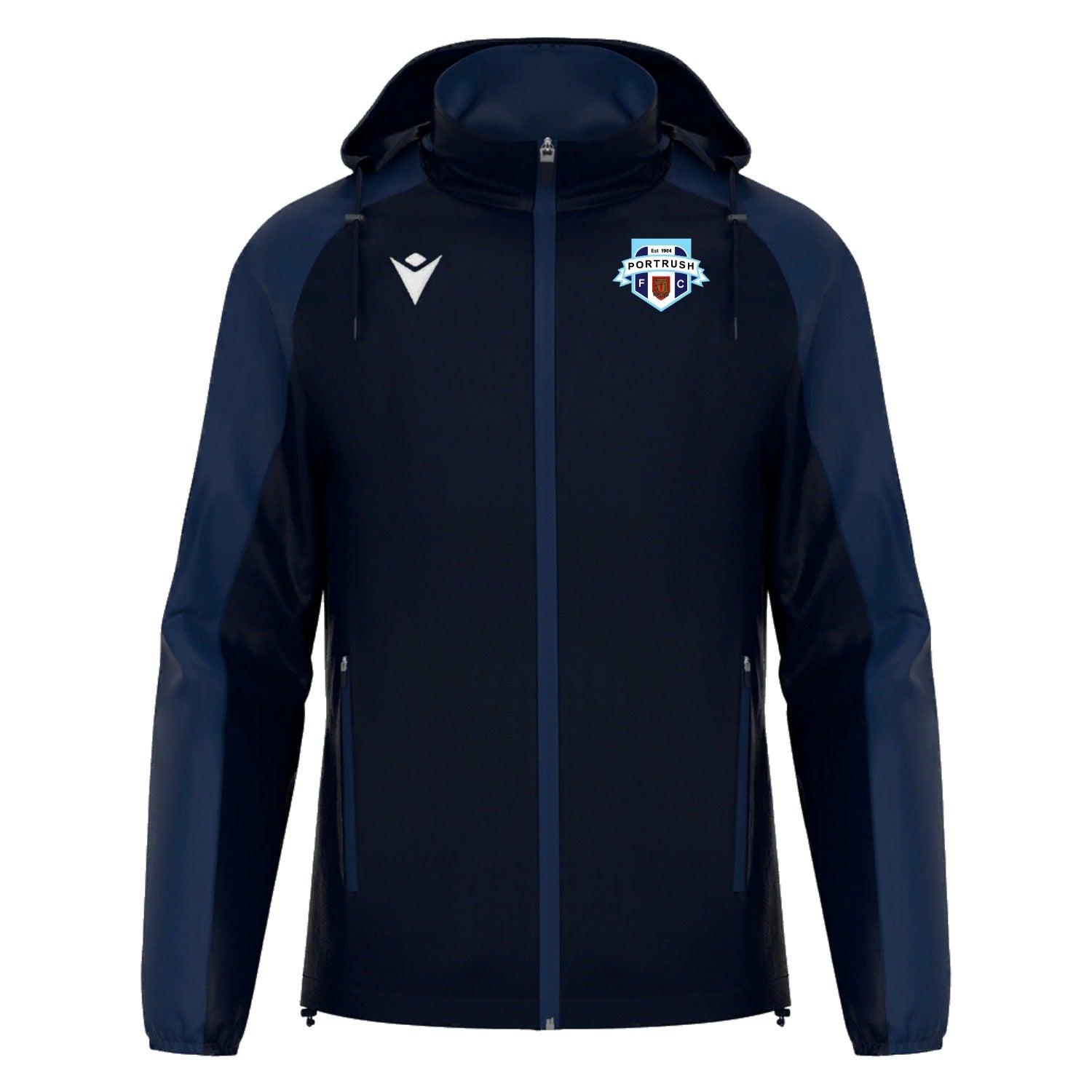 Portrush FC - Fleece Lined Rain Jacket - Macron - Stash Shop
