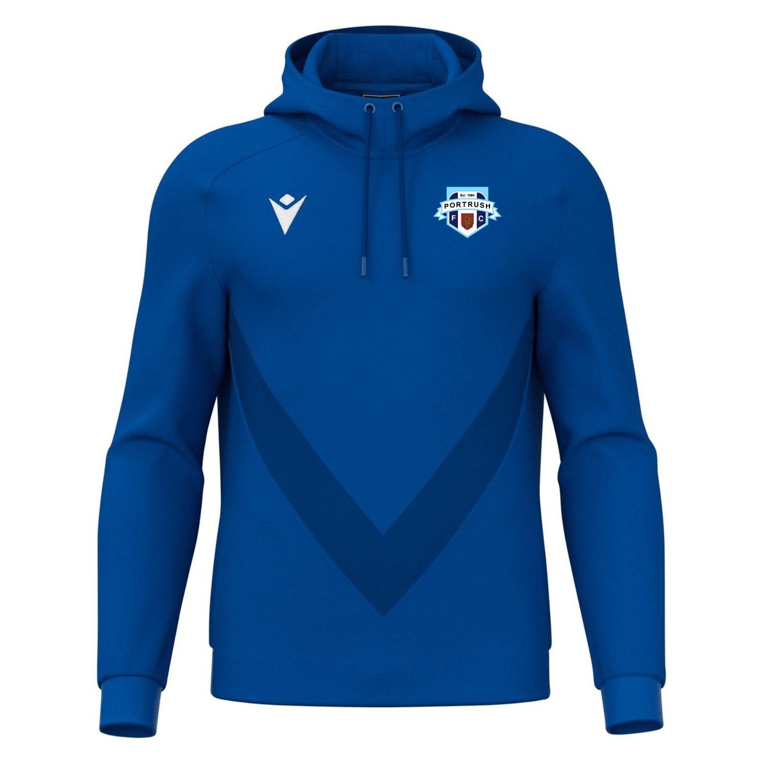 Portrush FC - Heavy Cotton Hoodie - Macron - Stash Shop