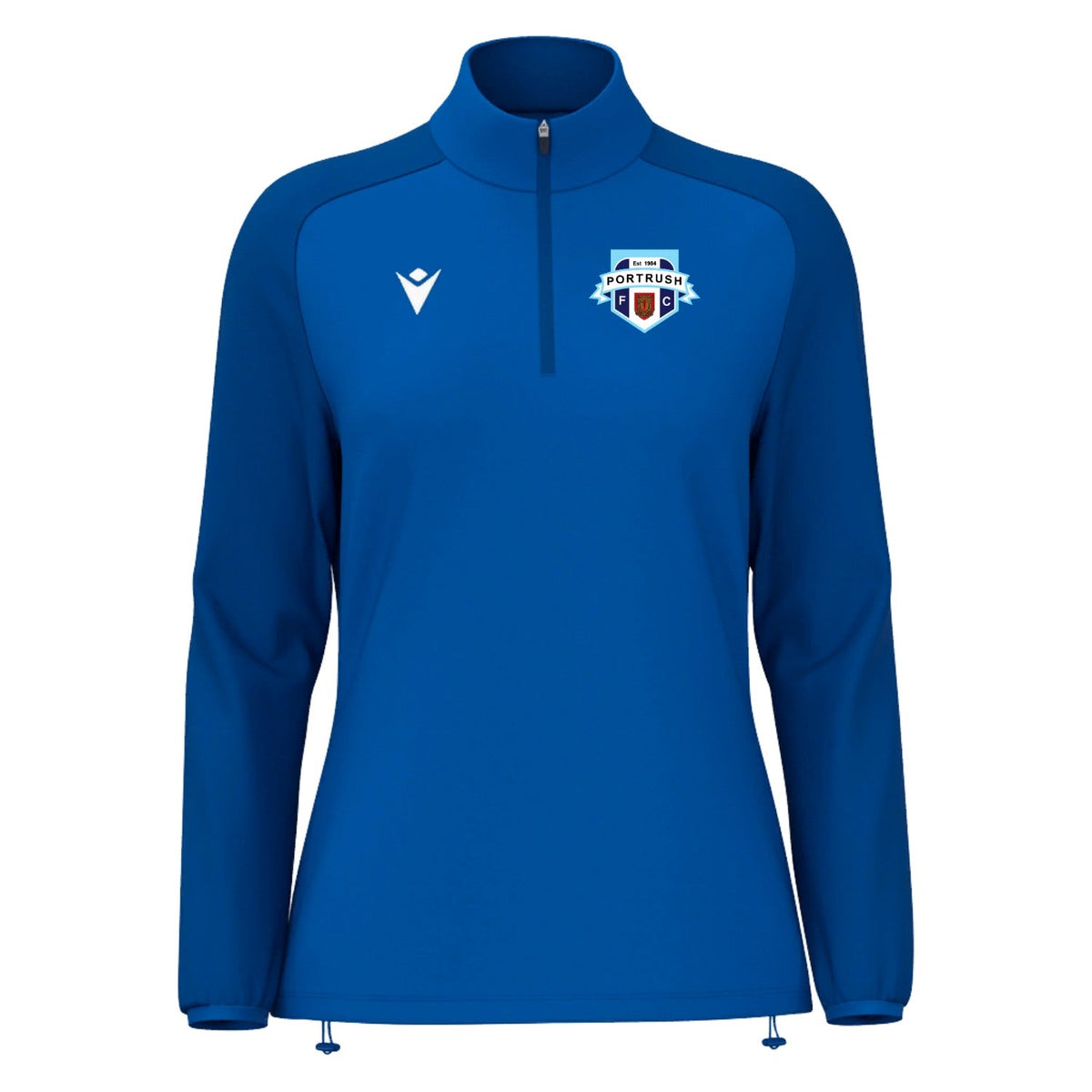 Portrush FC - Ladies Poly Tonal 1/4 Zip - Macron - Stash Shop