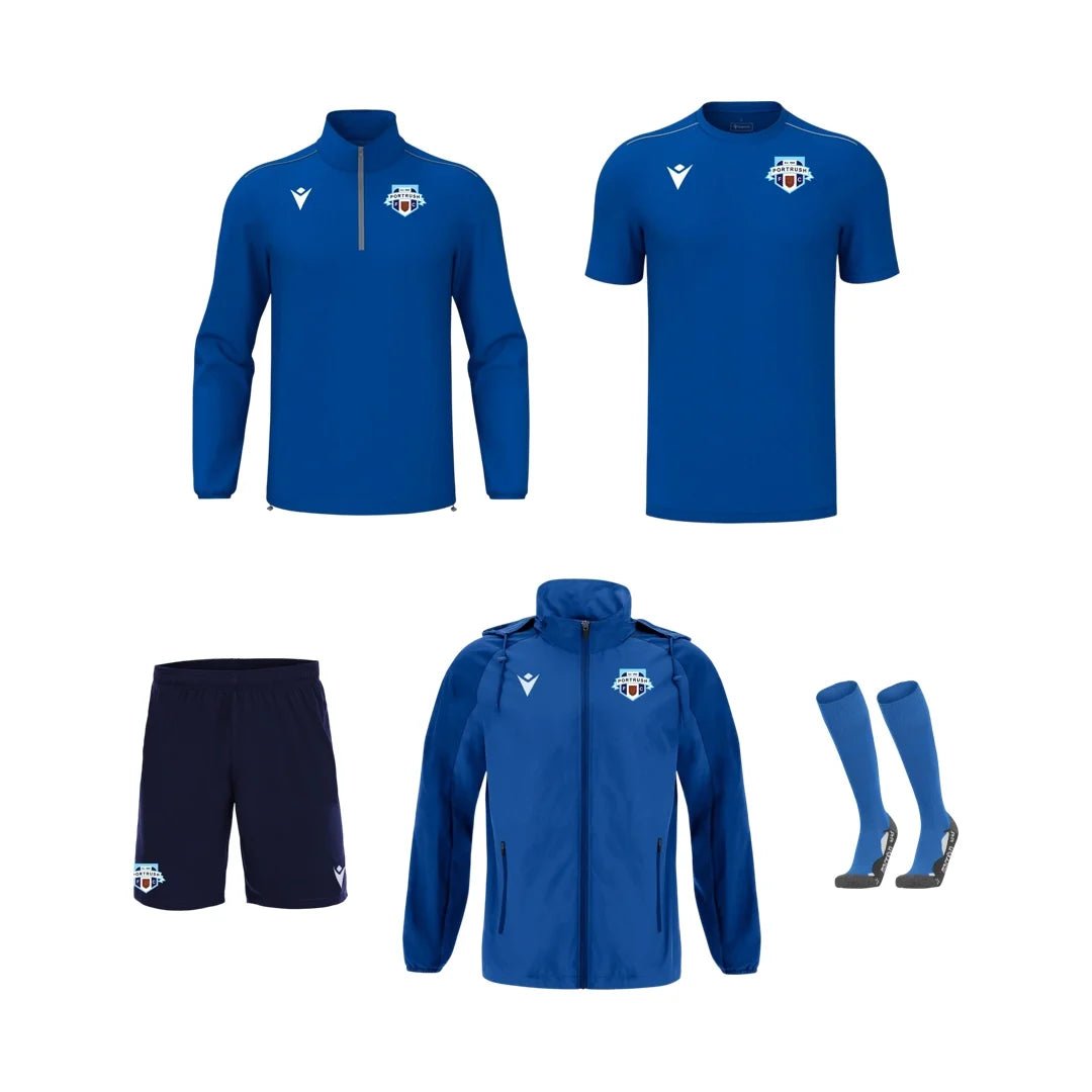 Portrush FC - Training Bundle W/Shorts - Macron - Stash Shop