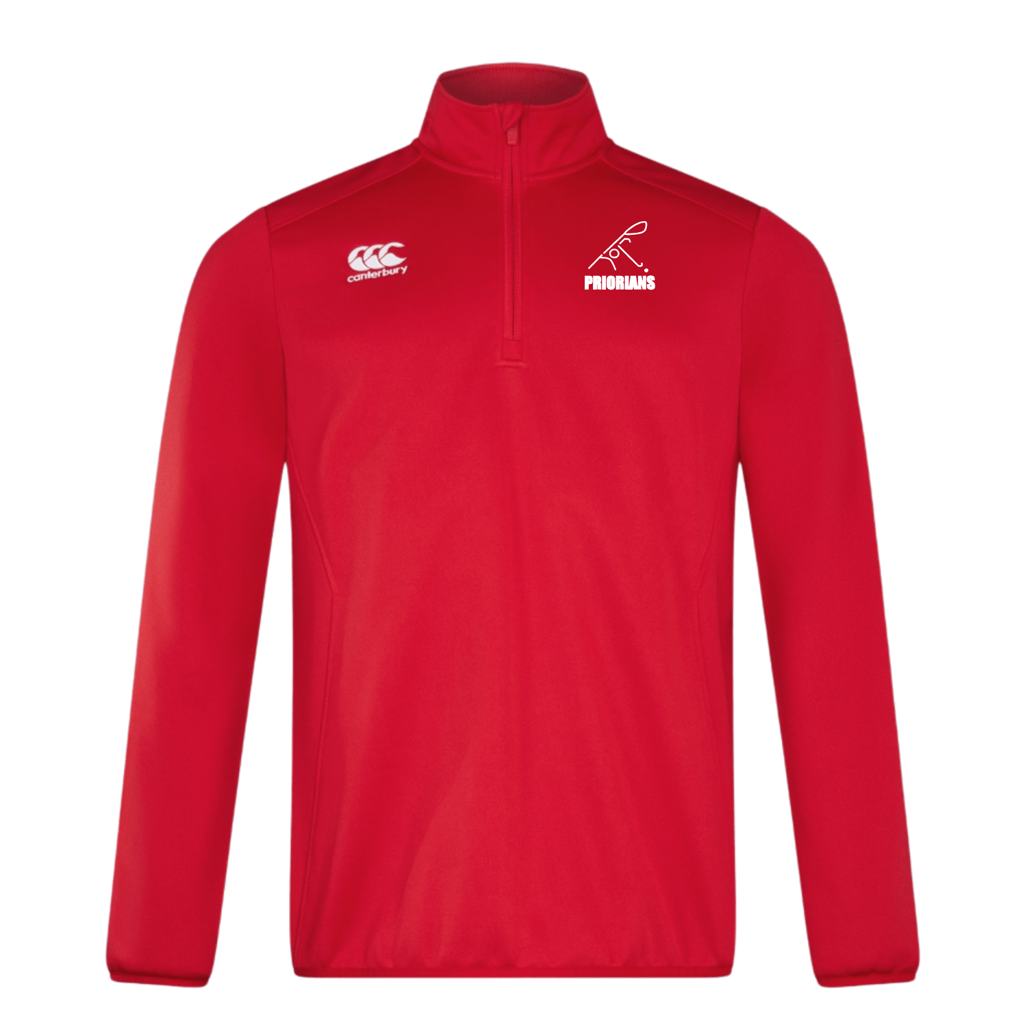 Priorians Hockey Club - Club 1/4 Zip Midlayer - Red - Canterbury - Stash Shop