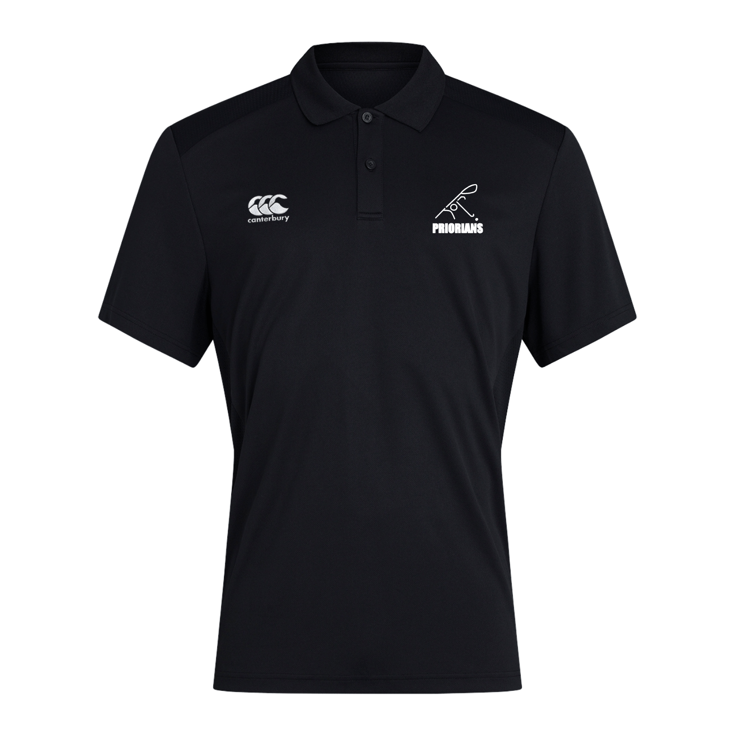 Priorians Hockey Club - Club Dry Polo - Black - Canterbury - Stash Shop