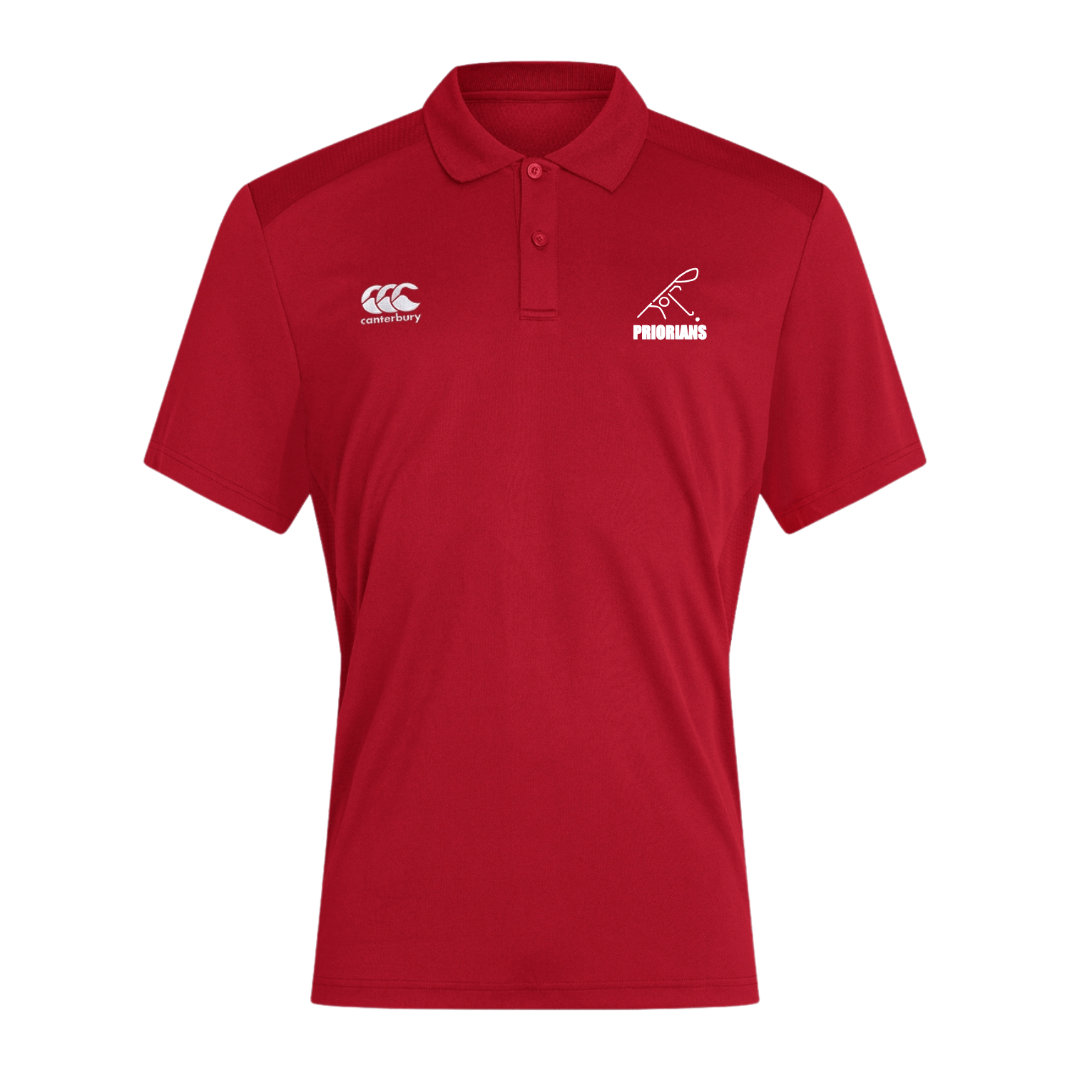 Priorians Hockey Club - Club Dry Polo - Red - Canterbury - Stash Shop