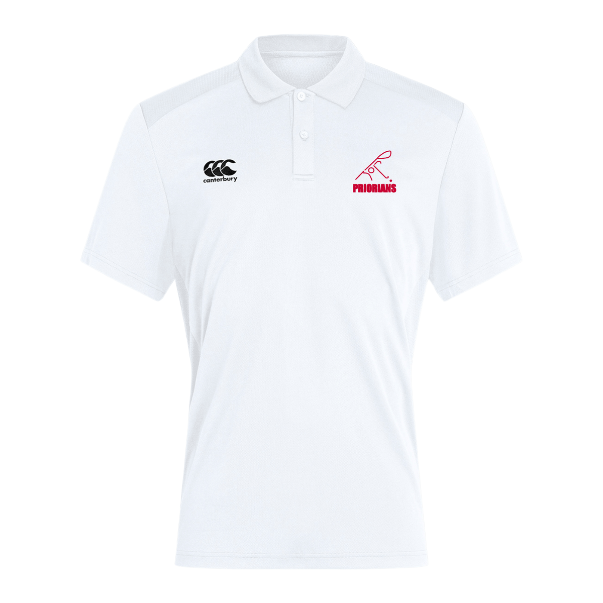 Priorians Hockey Club - Club Dry Polo - White - Canterbury - Stash Shop