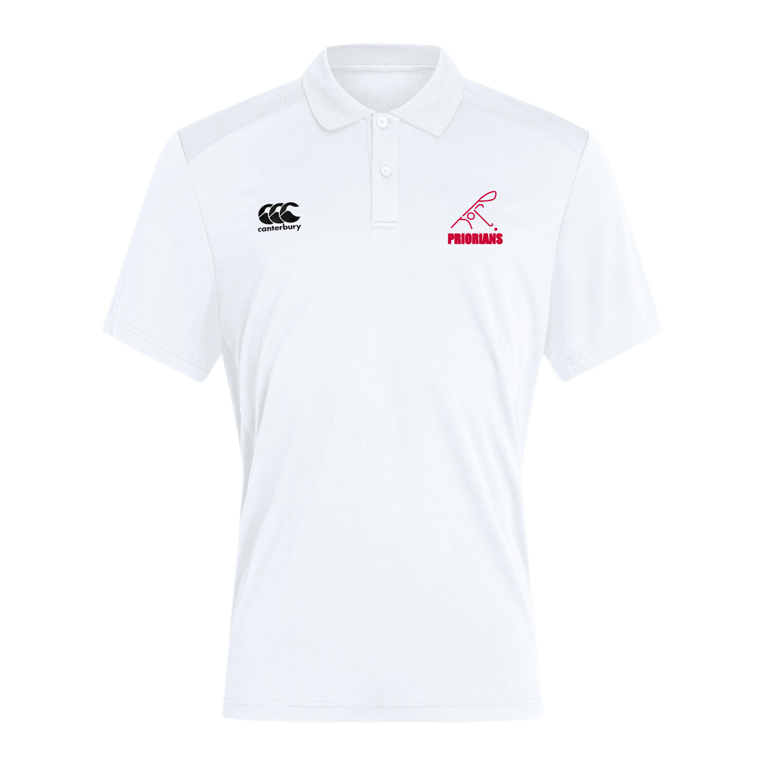 Priorians Hockey Club - Club Dry Polo - White - Canterbury - Stash Shop