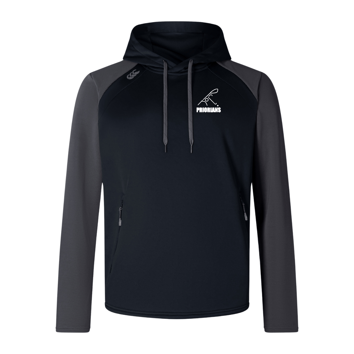 Priorians Hockey Club - Elite Hoodie - Black/Grey - Canterbury - Stash Shop