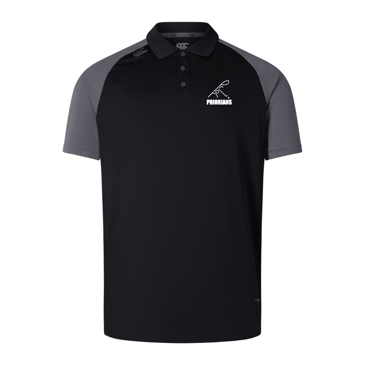 Priorians Hockey Club - Elite Polo - Black/Grey - Canterbury - Stash Shop