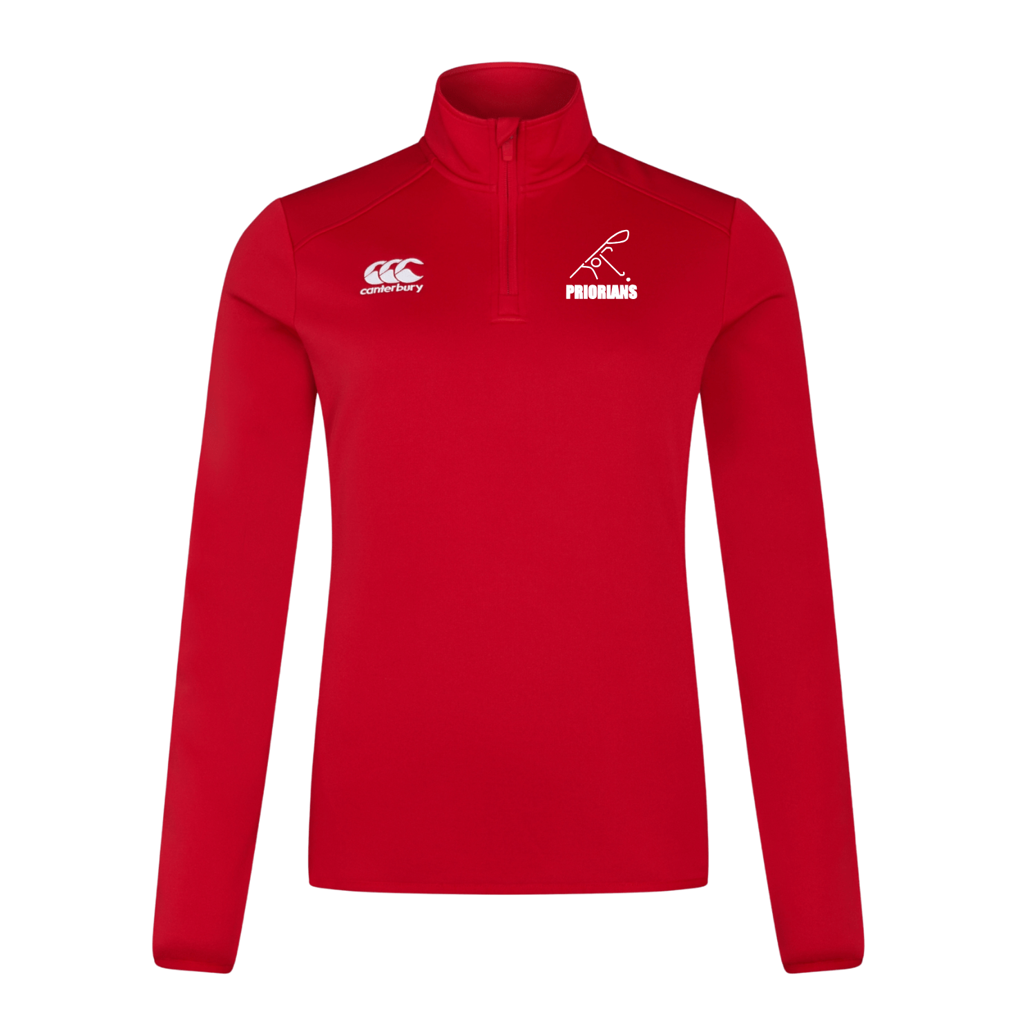 Priorians Hockey Club - Ladies Club 1/4 Zip Midlayer - Red - Canterbury - Stash Shop