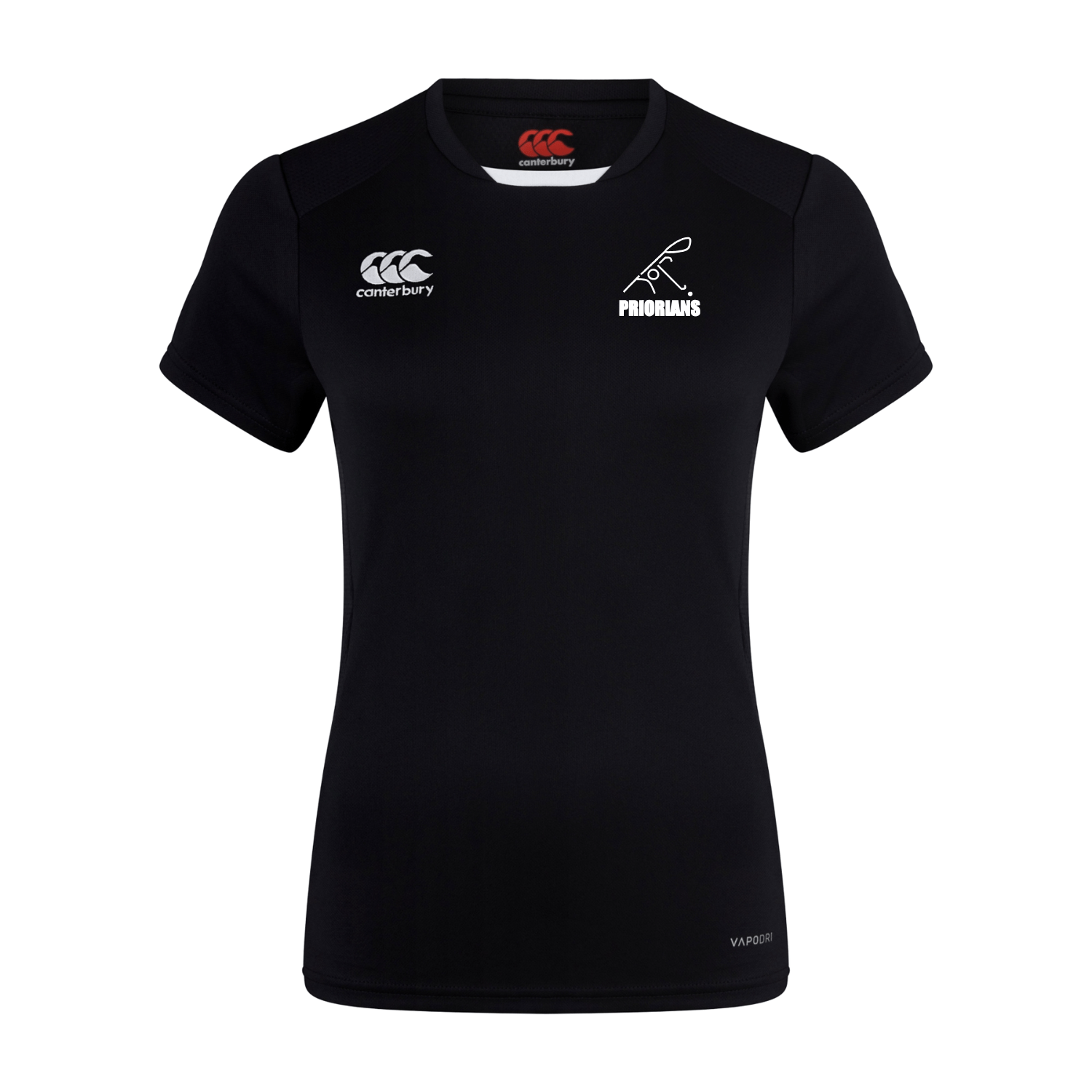 Priorians Hockey Club - Ladies Club Dry Tee - Black - Canterbury - Stash Shop