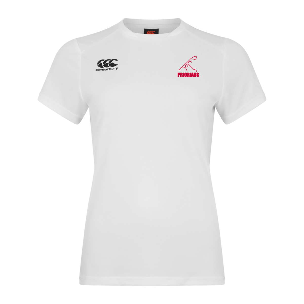 Priorians Hockey Club - Ladies Club Dry Tee - White - Canterbury - Stash Shop