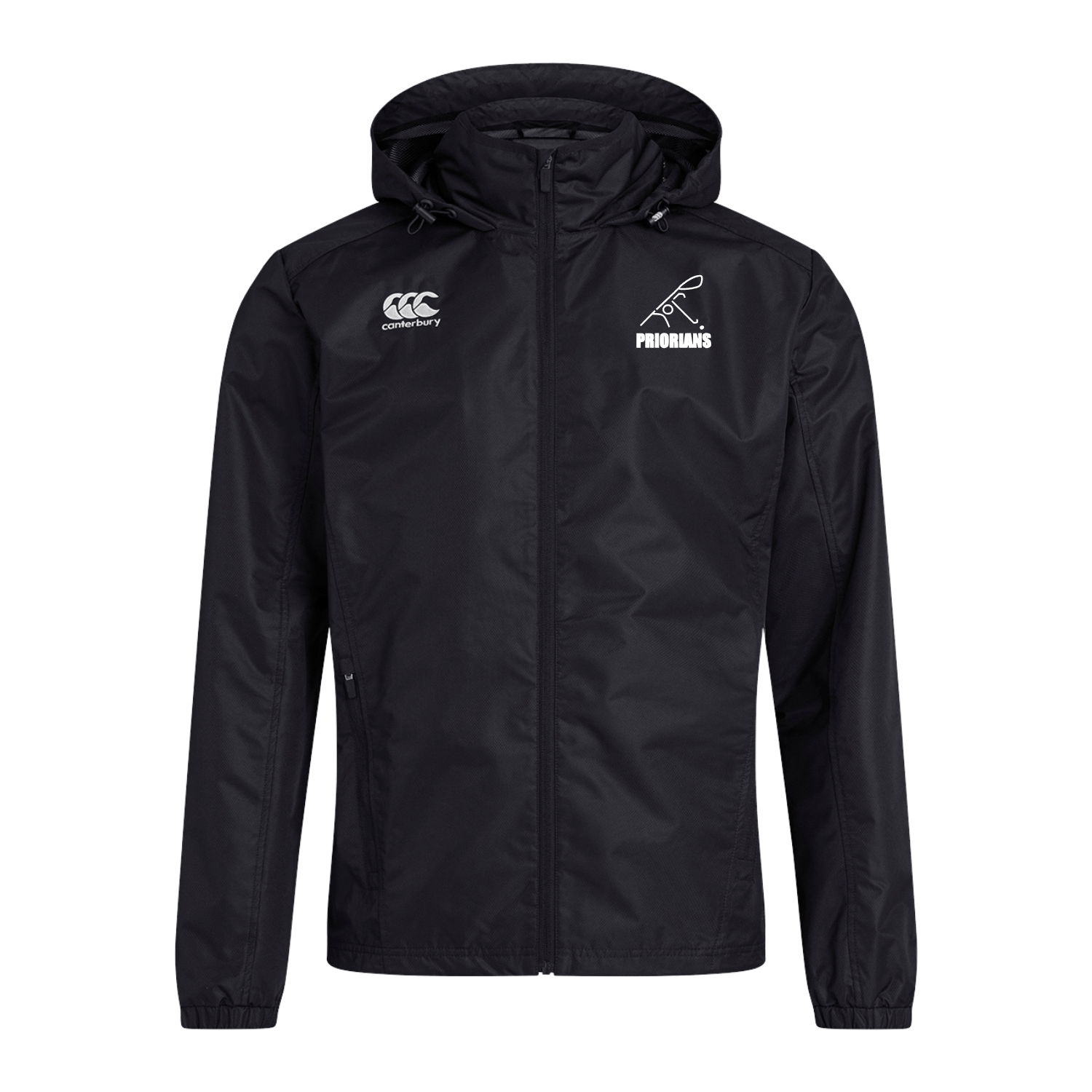 Priorians Hockey Club - Vaposhield Full Zip Rain Jacket - Black - Canterbury - Stash Shop
