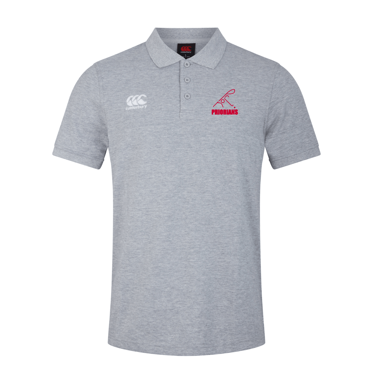 Priorians Hockey Club - Waimak Polo Shirt - Grey - Canterbury - Stash Shop