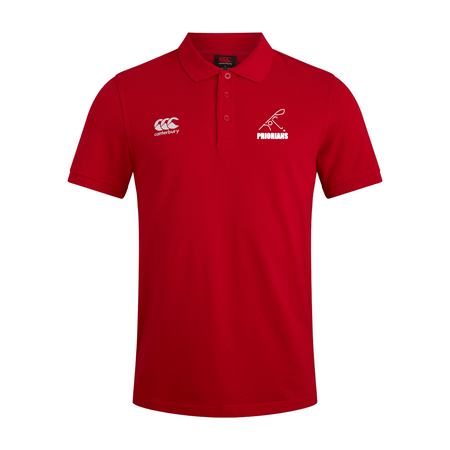 Priorians Hockey Club - Waimak Polo Shirt - Red - Canterbury - Stash Shop