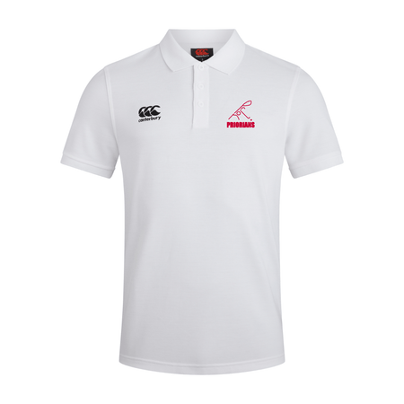 Priorians Hockey Club - Waimak Polo Shirt - White - Canterbury - Stash Shop