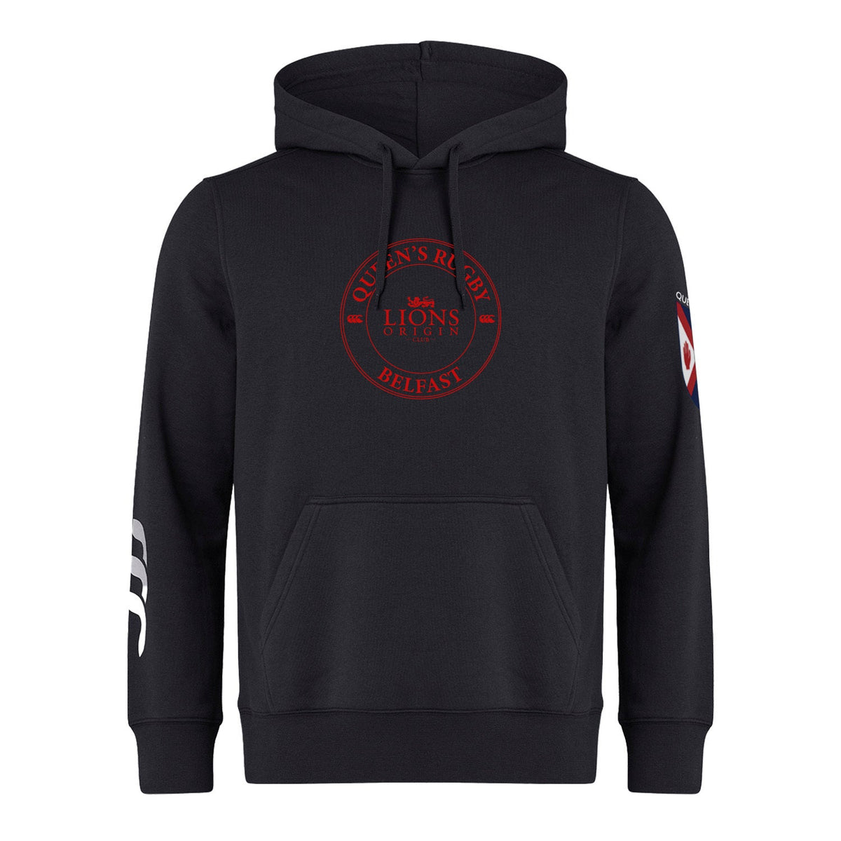 QUB Rugby - Lions Legends Range Hoody - Black - Canterbury - Stash Shop