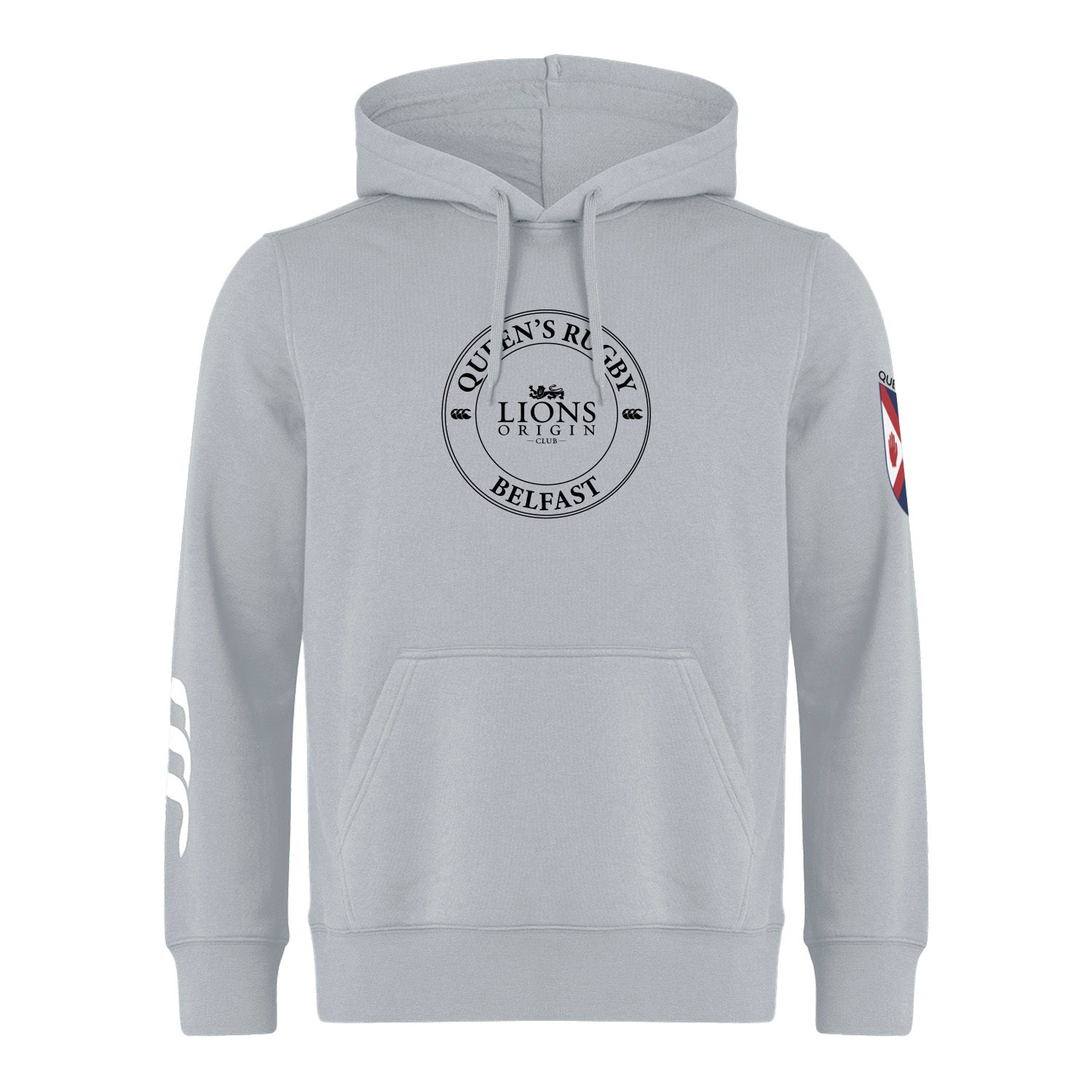 QUB Rugby - Lions Legends Range Hoody - Grey - Canterbury - Stash Shop