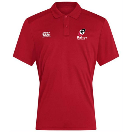 Rainey Rugby Club - Club Dry Polo - Red - Canterbury - Stash Shop
