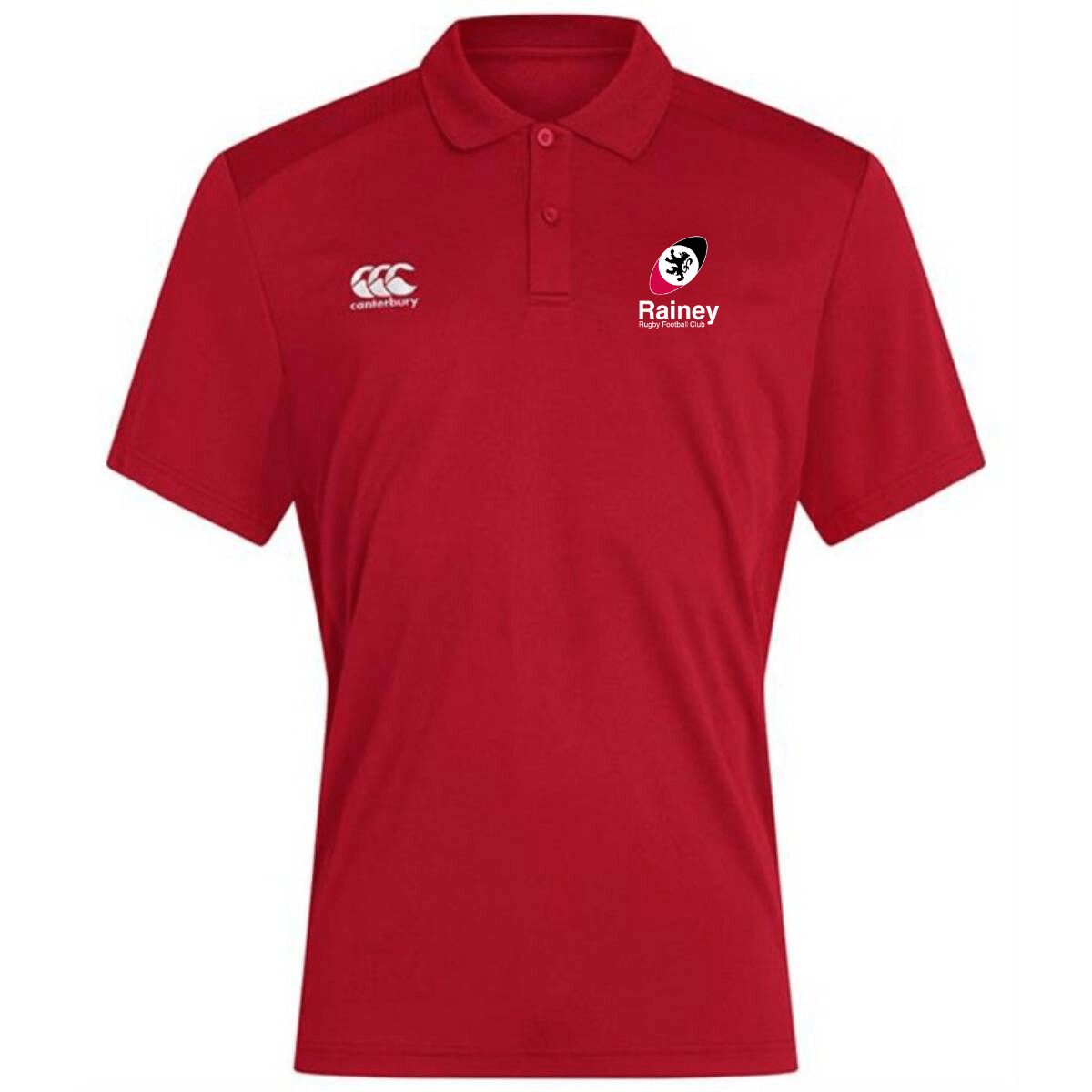 Rainey Rugby Club - Club Dry Polo - Red - Canterbury - Stash Shop
