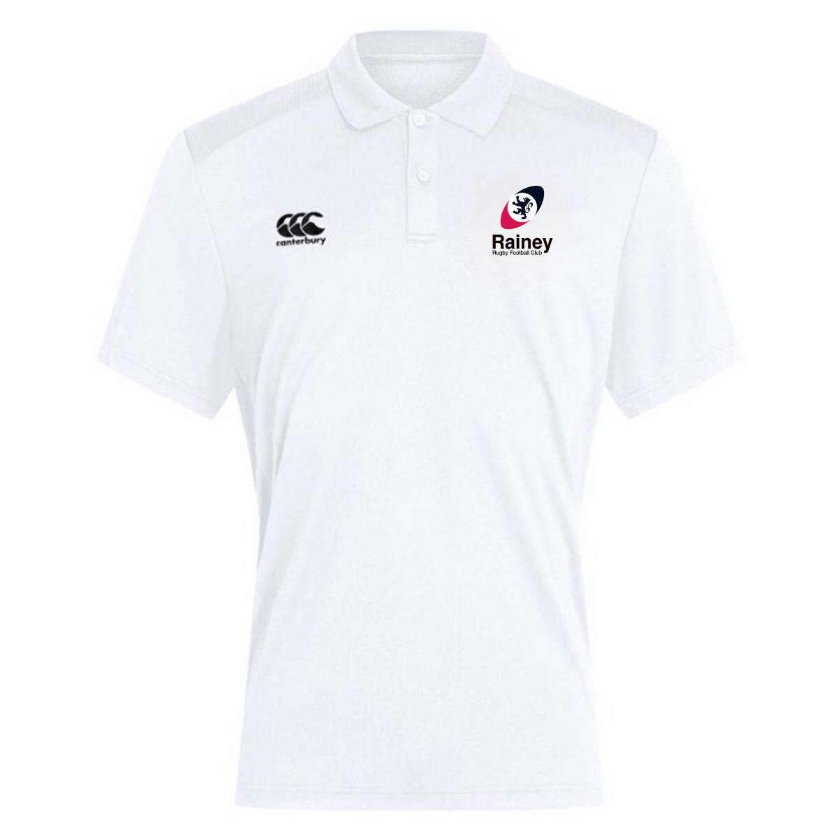 Rainey Rugby Club - Club Dry Polo - White - Canterbury - Stash Shop