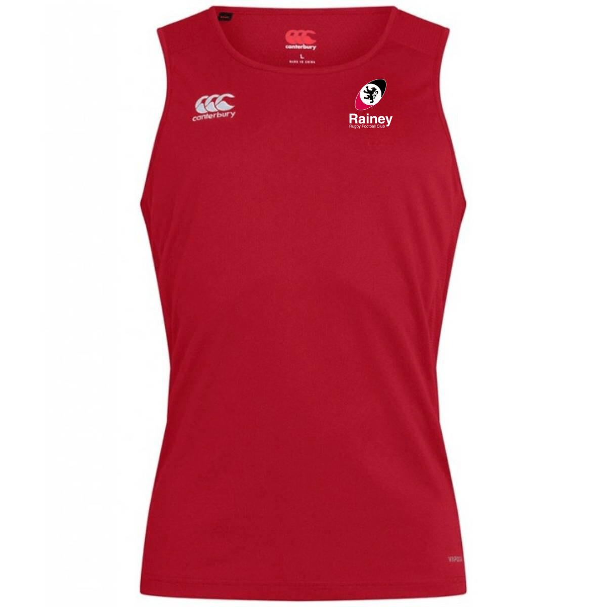 Rainey Rugby Club - Club Dry Singlet - Red - Canterbury - Stash Shop