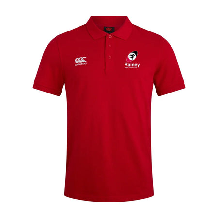 Rainey Rugby Club - Ladies Waimak Polo - Red - Canterbury - Stash Shop