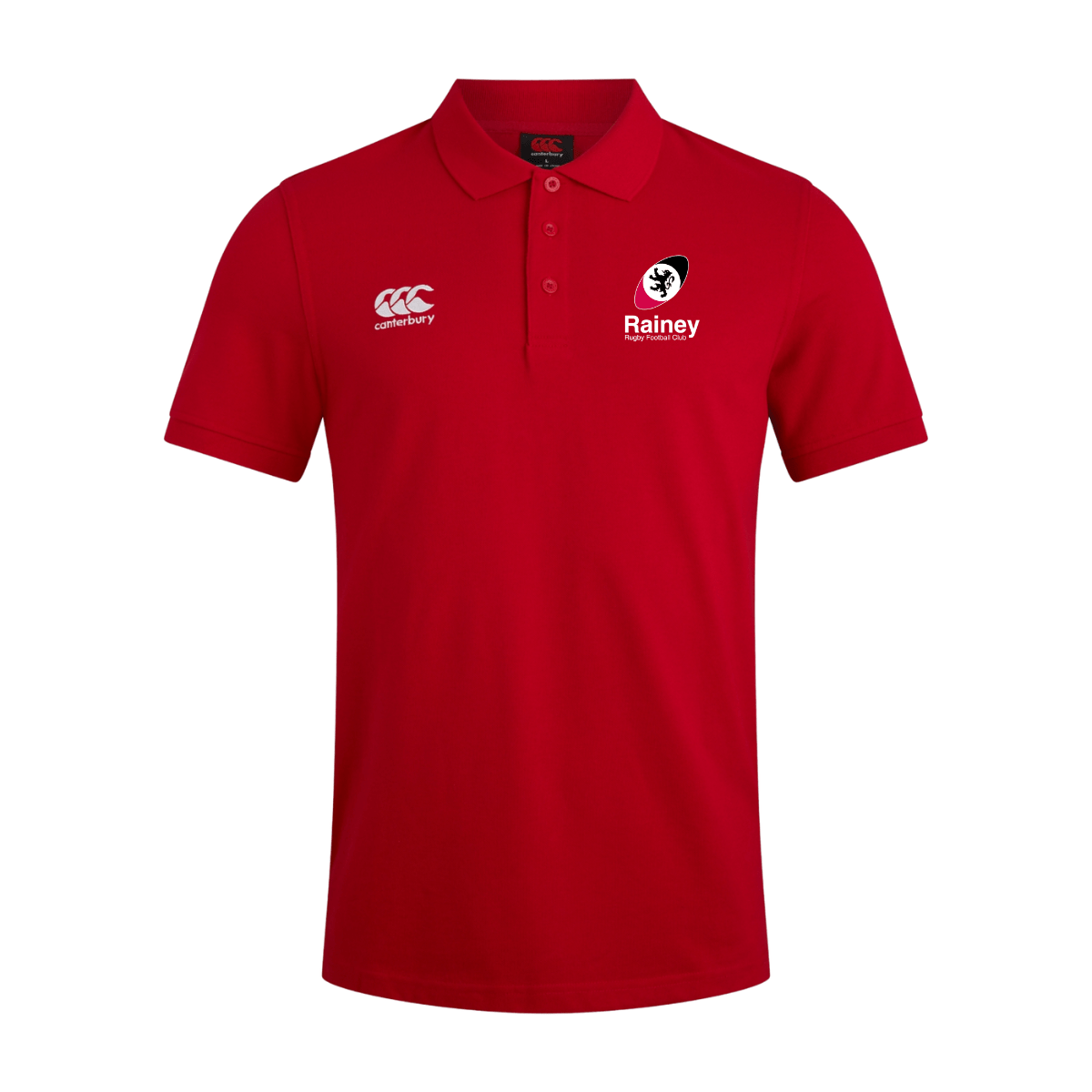 Rainey Rugby Club - Waimak Polo - Red - Canterbury - Stash Shop