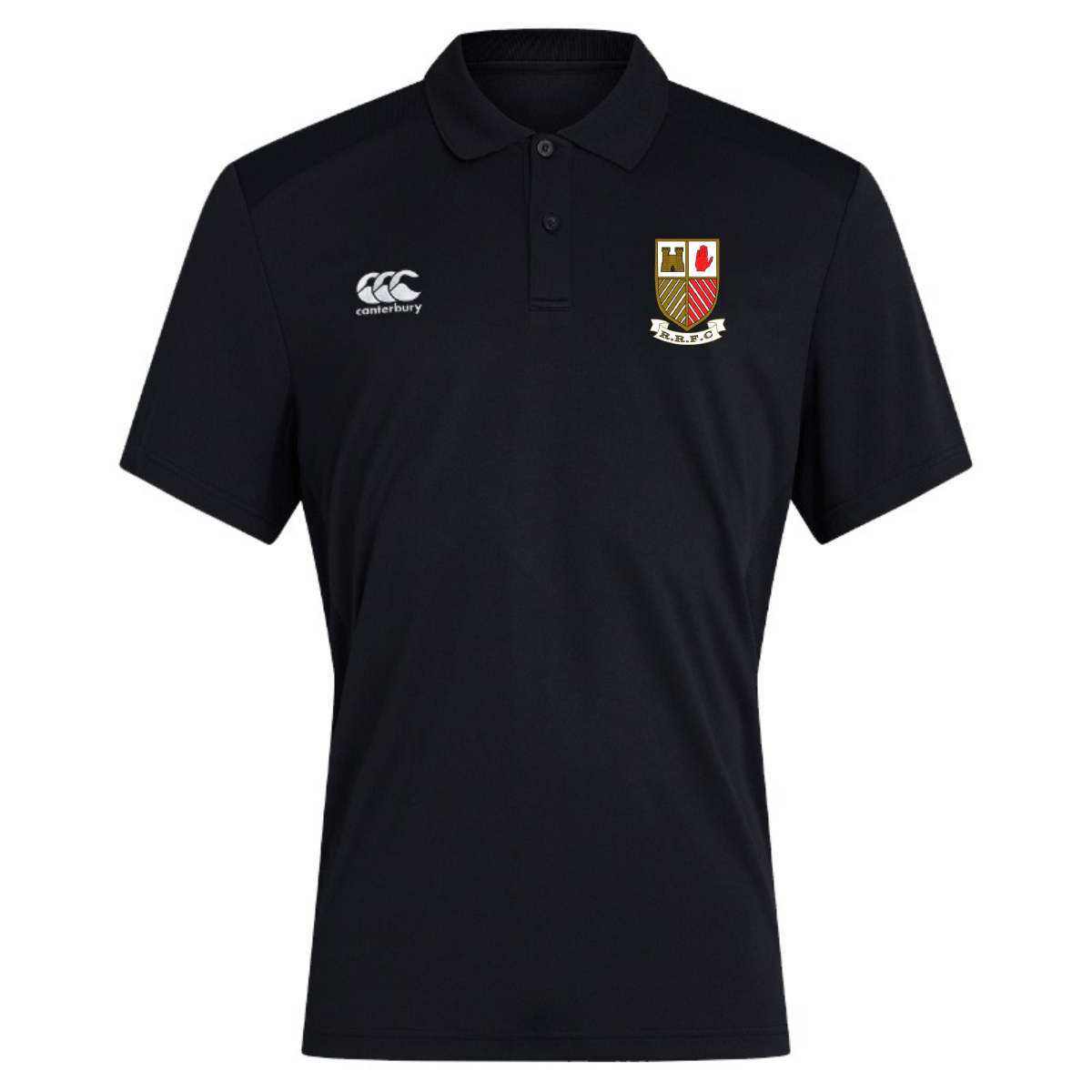 Randalstown Rugby Club - Junior - Club Dry Polo - Black - Canterbury - Stash Shop