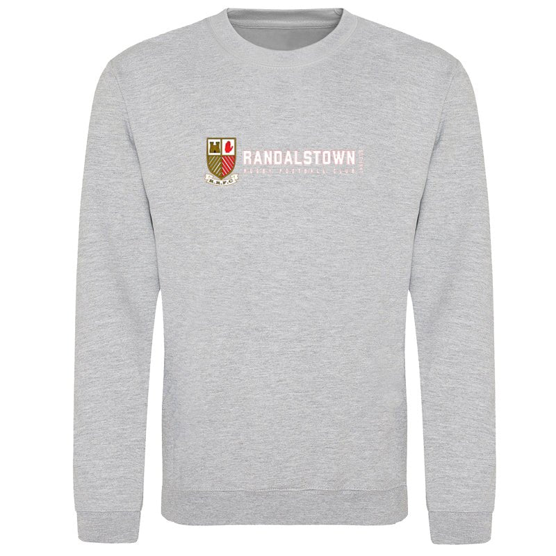 Randalstown Rugby Club - Retro Crewneck - Grey - Stash Inc. - Stash Shop