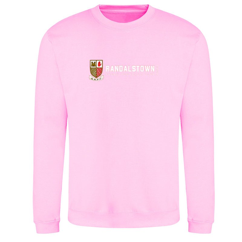Randalstown Rugby Club - Retro Crewneck - Pink - Stash Inc. - Stash Shop