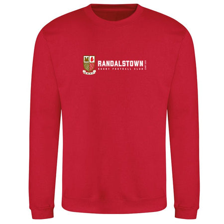 Randalstown Rugby Club - Retro Crewneck - Red - Stash Inc. - Stash Shop
