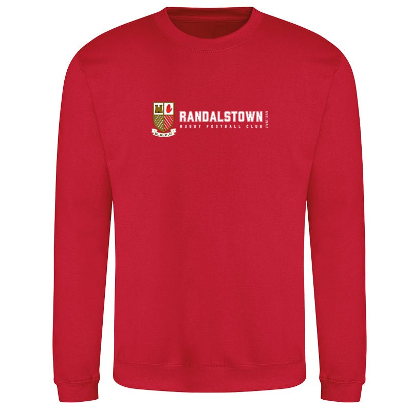 Randalstown Rugby Club - Retro Crewneck - Red - Stash Inc. - Stash Shop