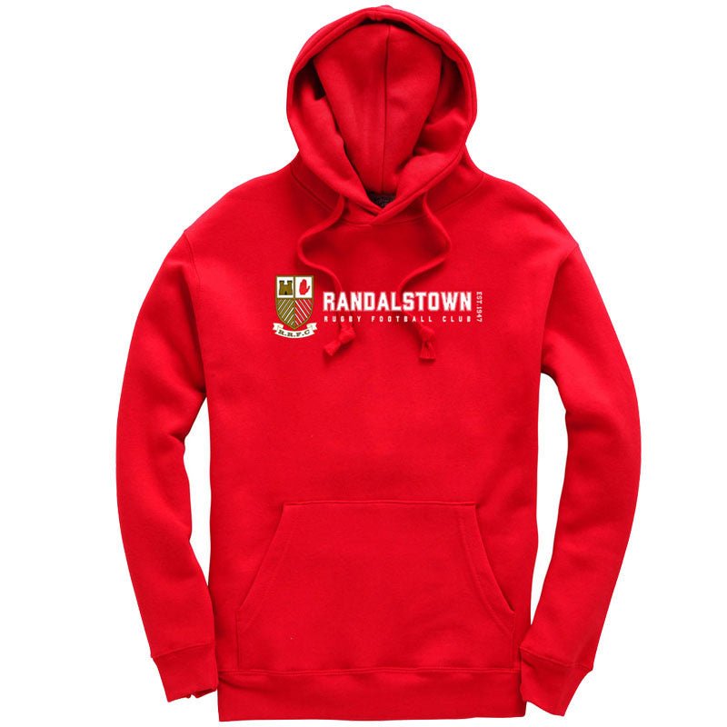 Randalstown Rugby Club - Retro Hoodie - Red - Stash Inc. - Stash Shop
