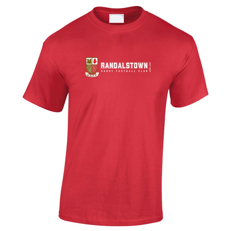 Randalstown Rugby Club - Retro Tee - Red - Stash Inc. - Stash Shop