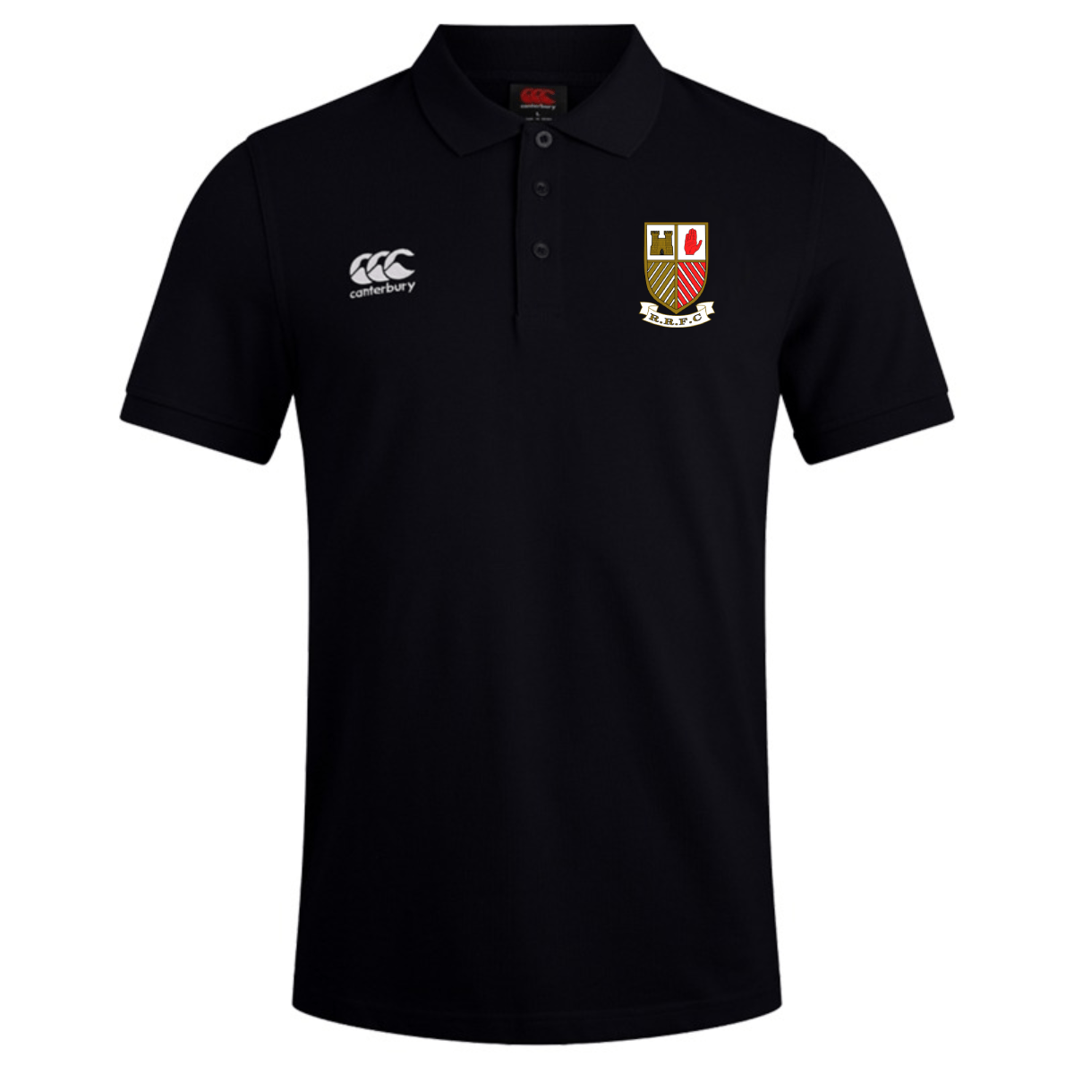 Randalstown Rugby Club - Waimak Polo - Black - Canterbury - Stash Shop