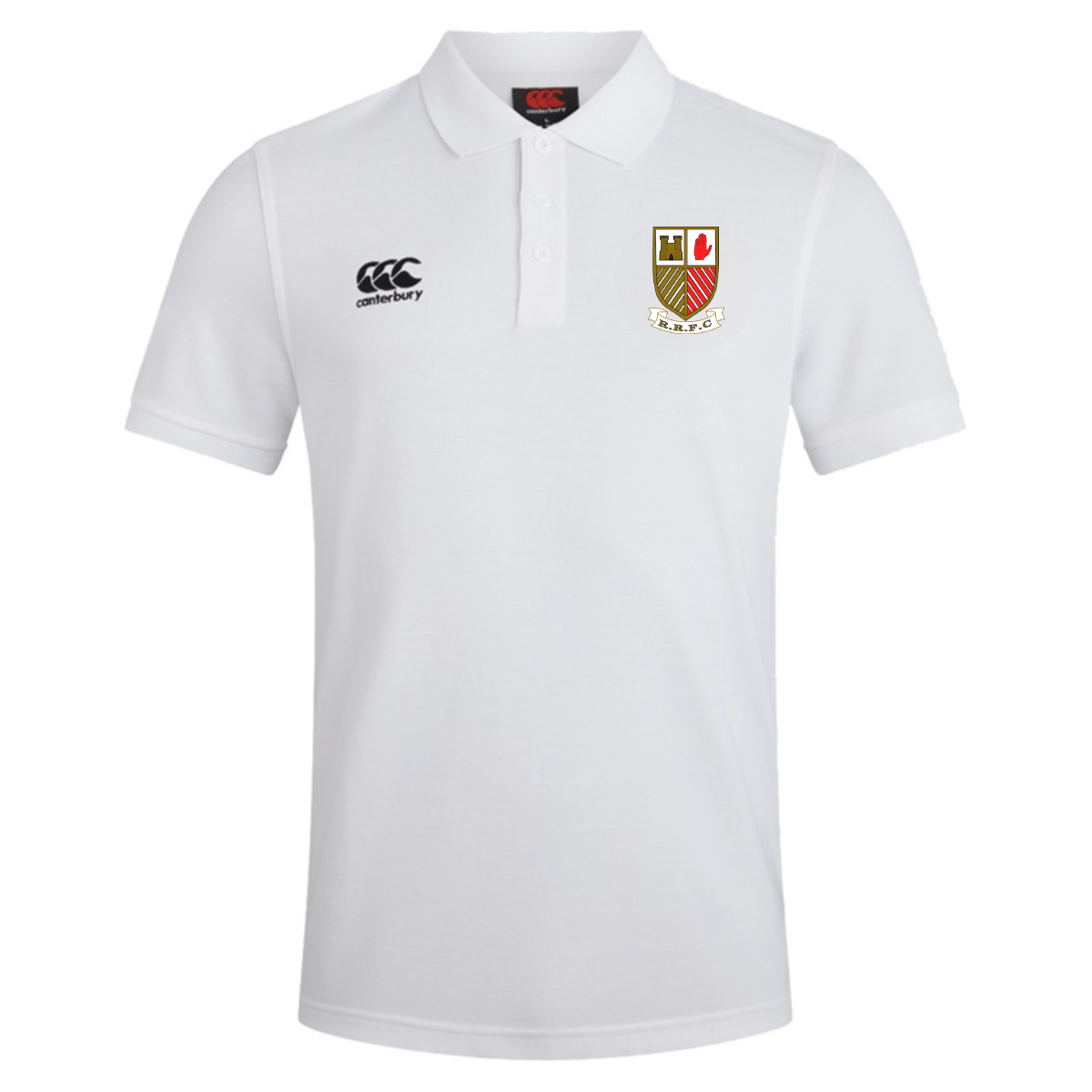 Randalstown Rugby Club - Waimak Polo - White - Canterbury - Stash Shop