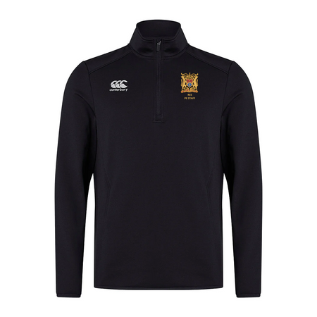 RES PE Staff - Club 1/4 Zip Mid Layer Training Top - Black
