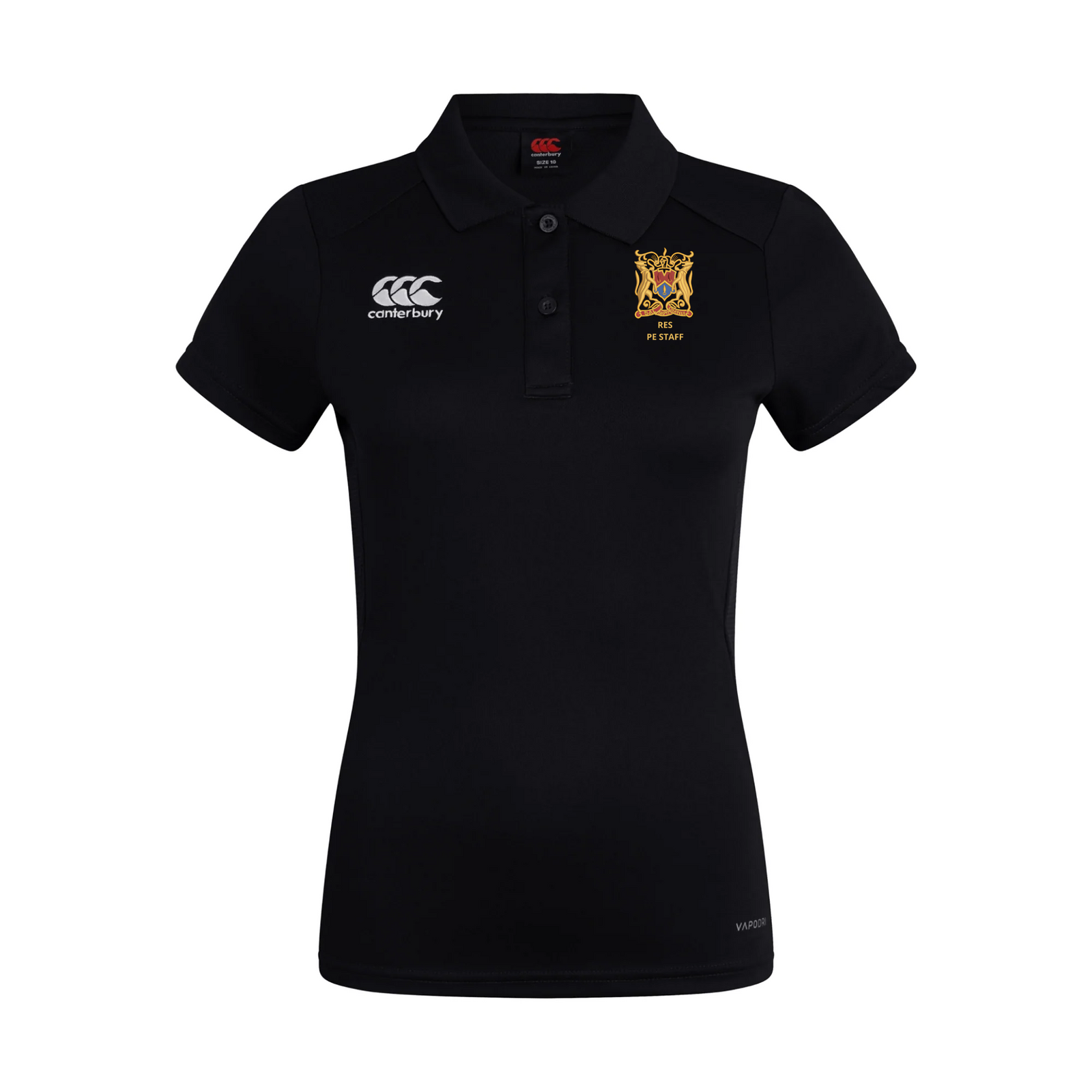 RES PE Staff - Club Dry Polo - Ladies - Black