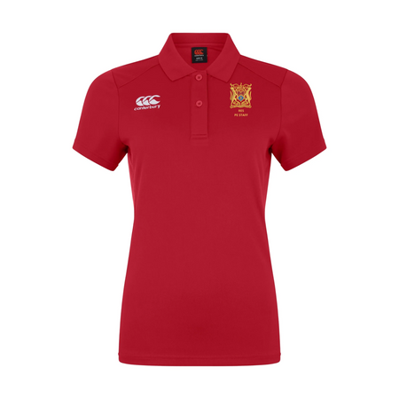 RES PE Staff - Club Dry Polo - Ladies - Red