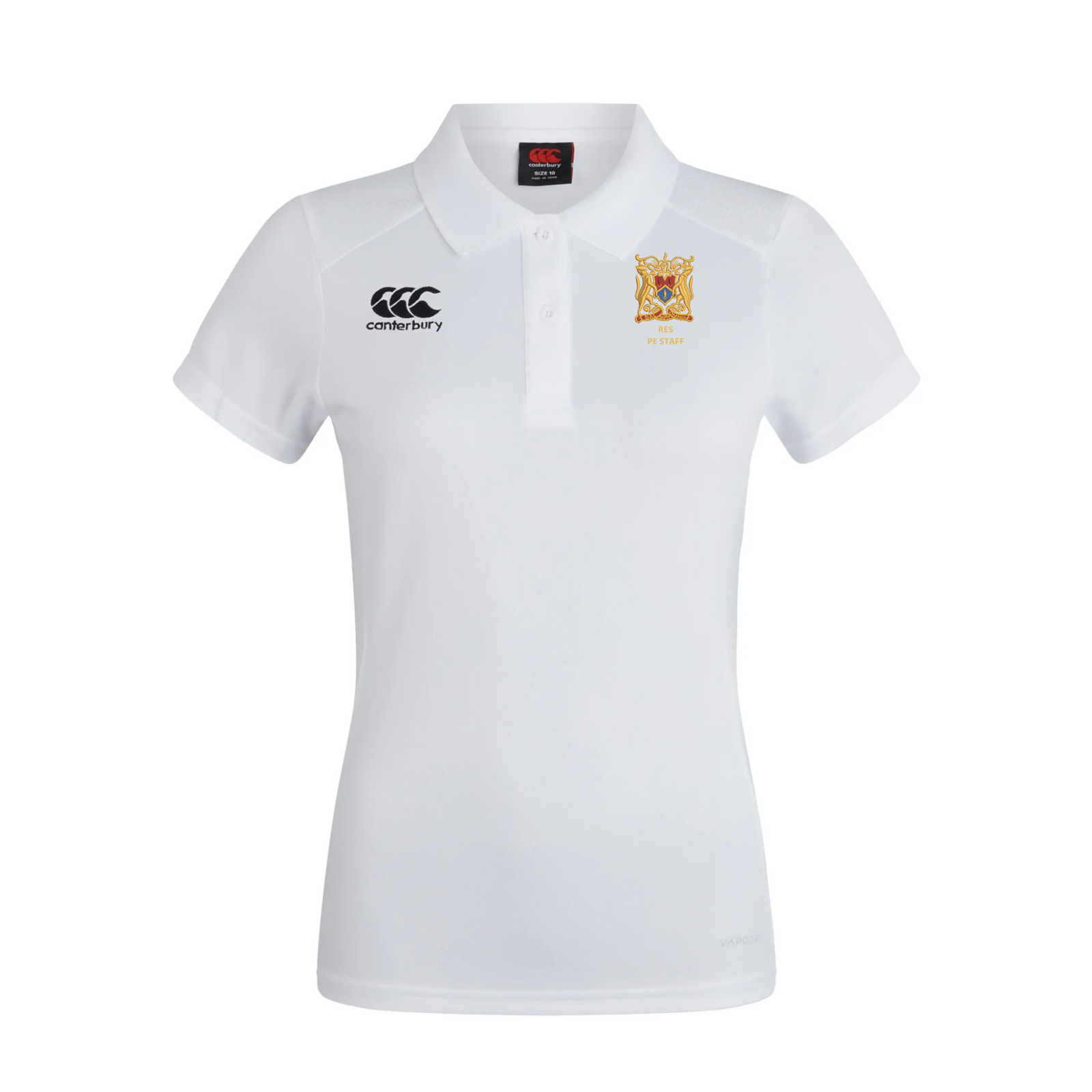 RES PE Staff - Club Dry Polo - Ladies - White