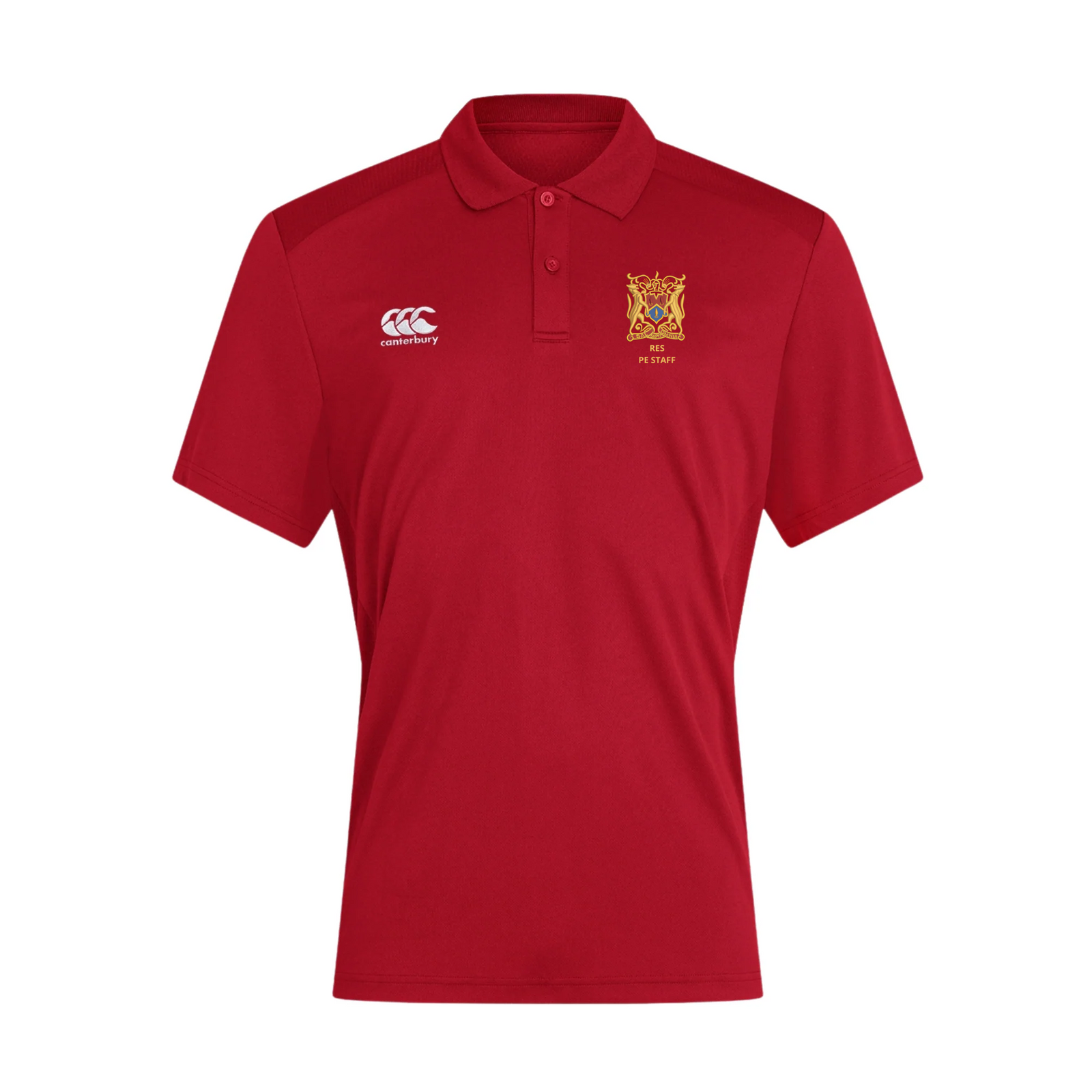RES PE Staff - Club Dry Polo - Red