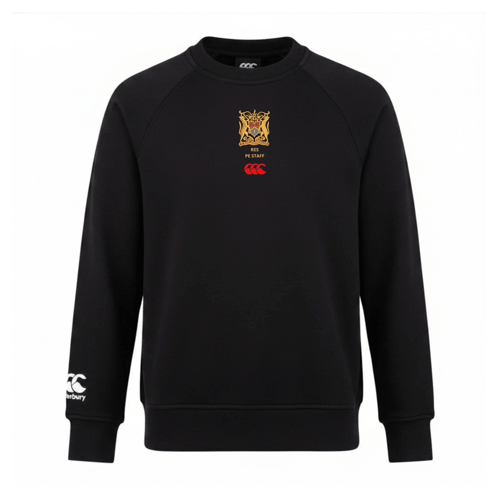 RES PE Staff - Club Crew Sweatshirt - Black -Canterbury- Stash Shop