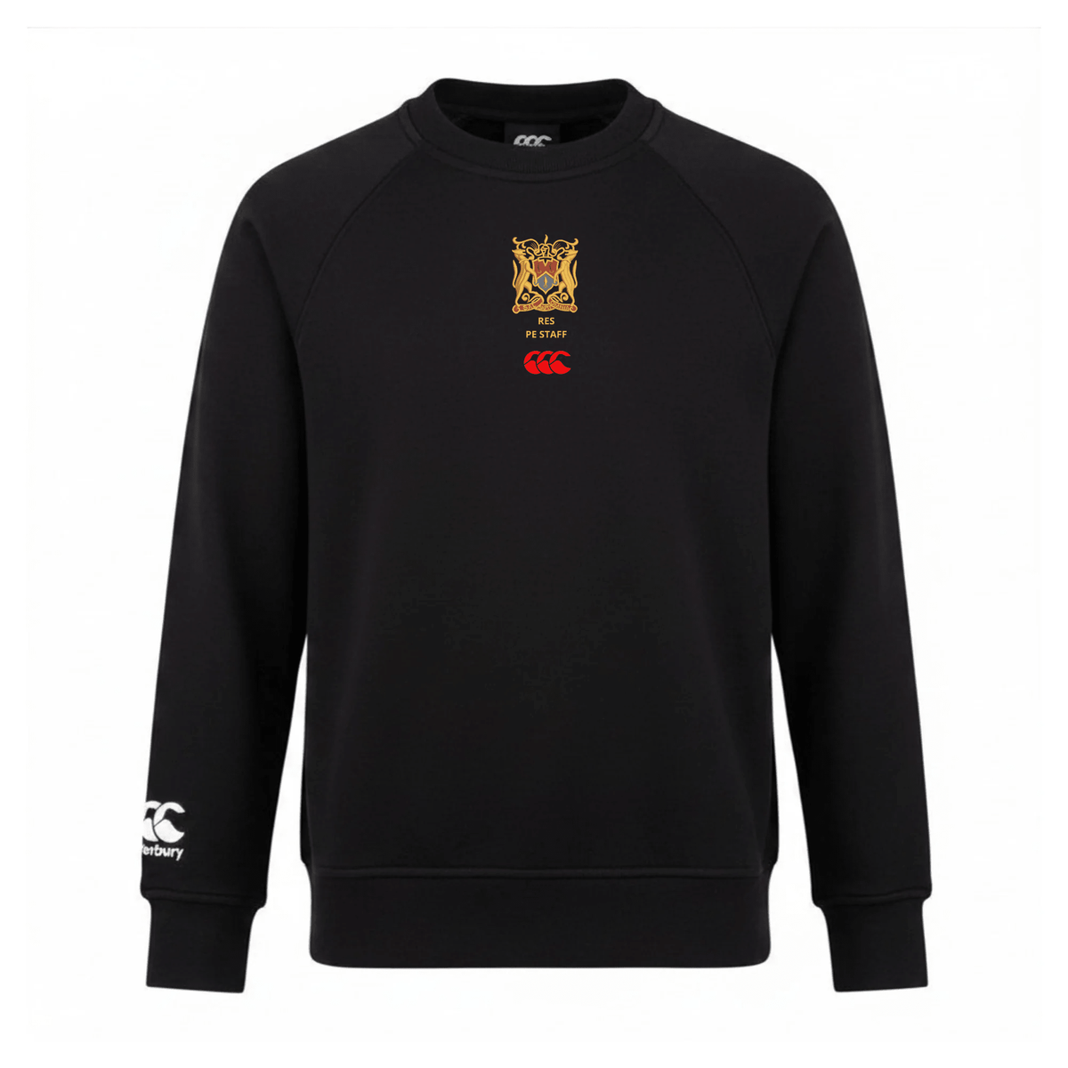 RES PE Staff - Club Crew Sweatshirt - Black -Canterbury- Stash Shop