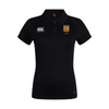RES PE Staff - Club Dry Polo - Ladies - Black -Canterbury- Stash Shop
