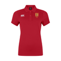 RES PE Staff - Club Dry Polo - Ladies - Red -Canterbury- Stash Shop