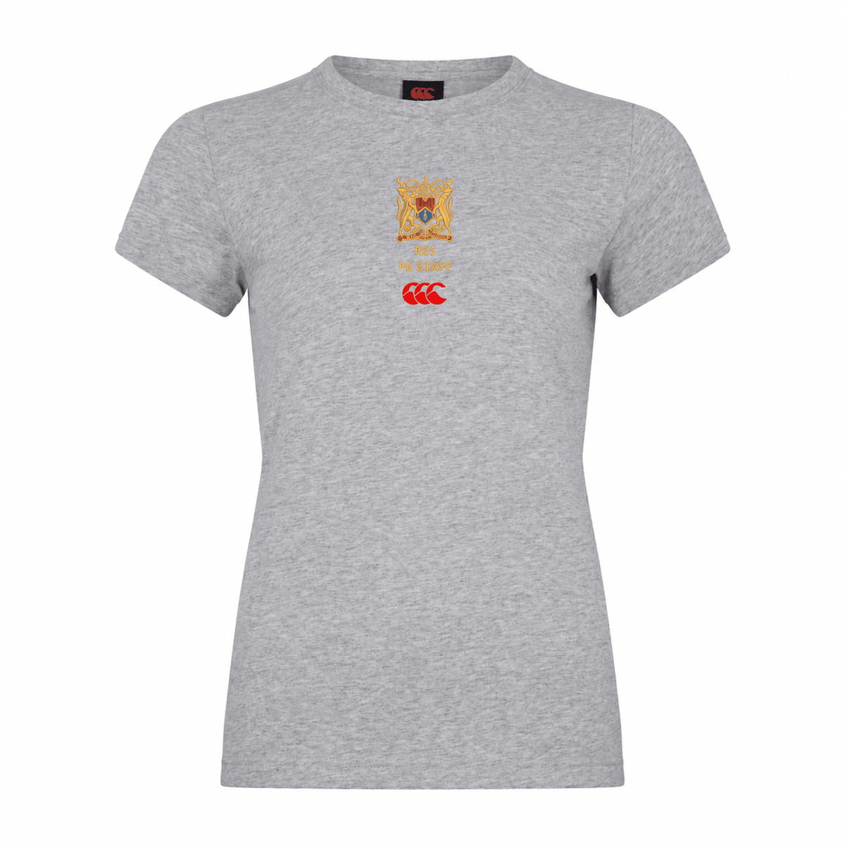 RES PE Staff - Club Plain Tee - Ladies - Grey -Canterbury- Stash Shop